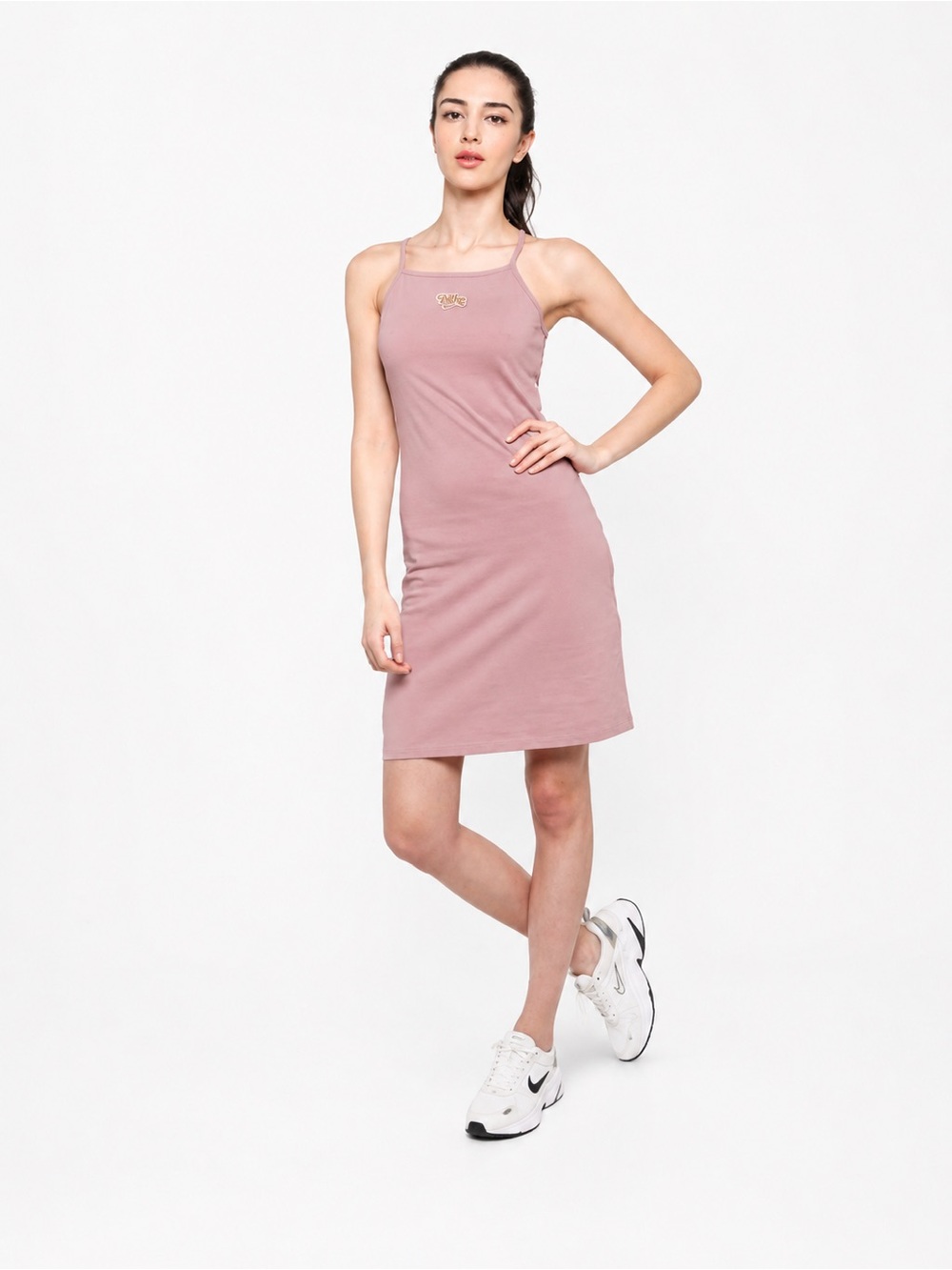 Nike Sleeveless Mini Dress in Dusty Pink